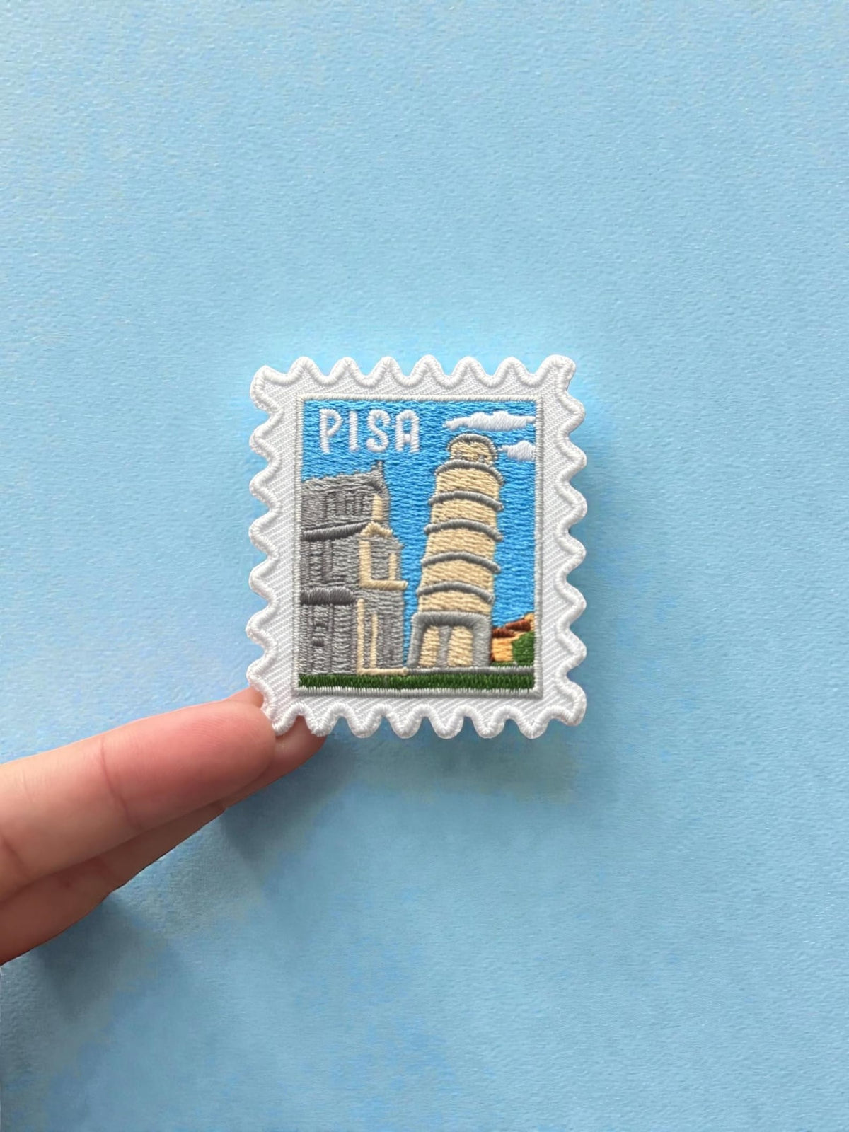 Pisa Italy Patch –Travel 2 X 2 Iron On Souvenir Wanderlust Appliques