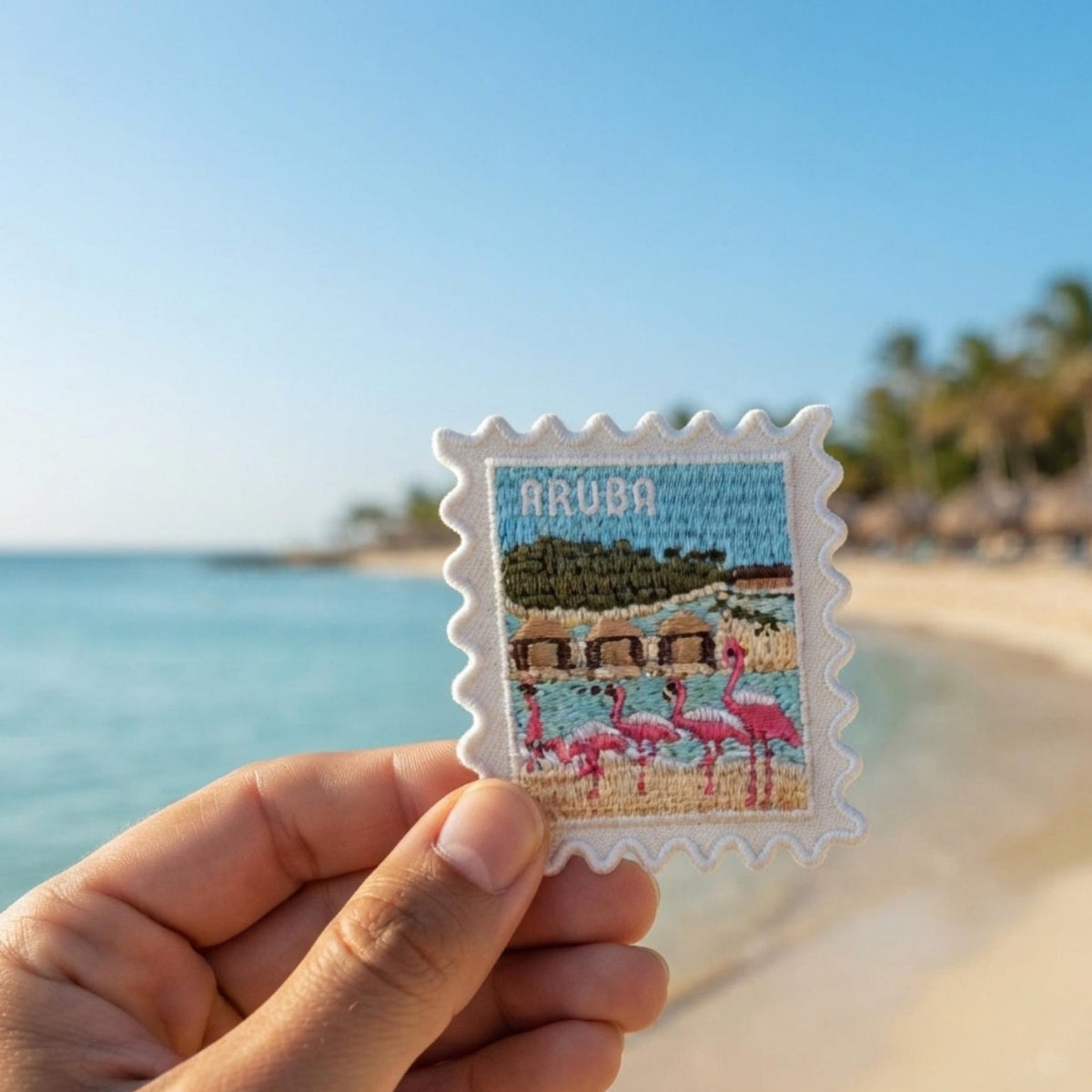 Aruba Travel Patch – Passport Stamps Outdoor Iron On Souvenir Gift