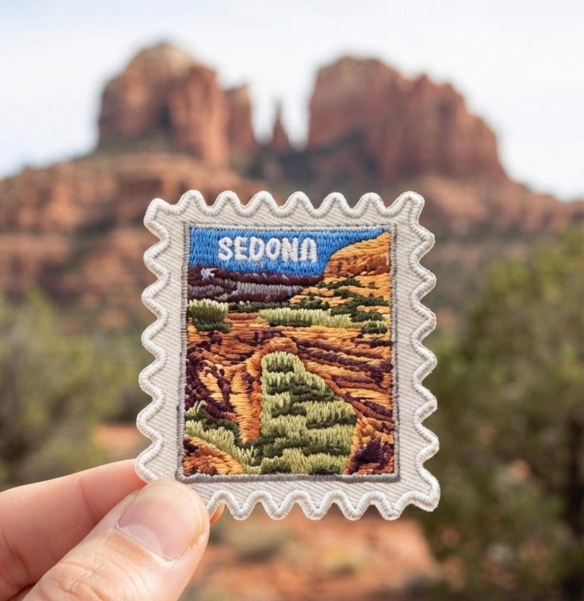 Sedona Arizona Patch – Travel Iron On Souvenir Pin Collector Travel Accessories