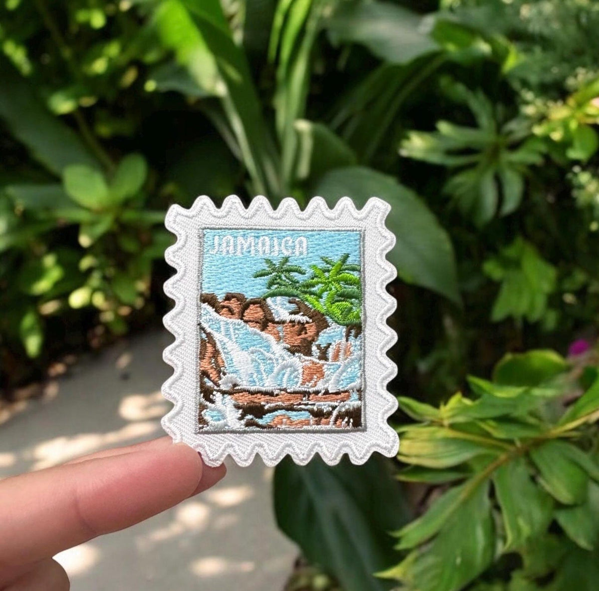 Jamaica Travel Patch – Stamps Iron On Wanderlust Souvenir Applique