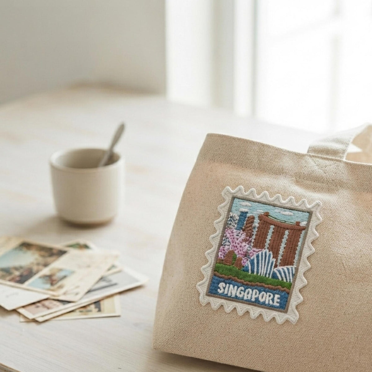 Singapore Travel Patch – Country Iron On Souvenir Collector Pins Gift