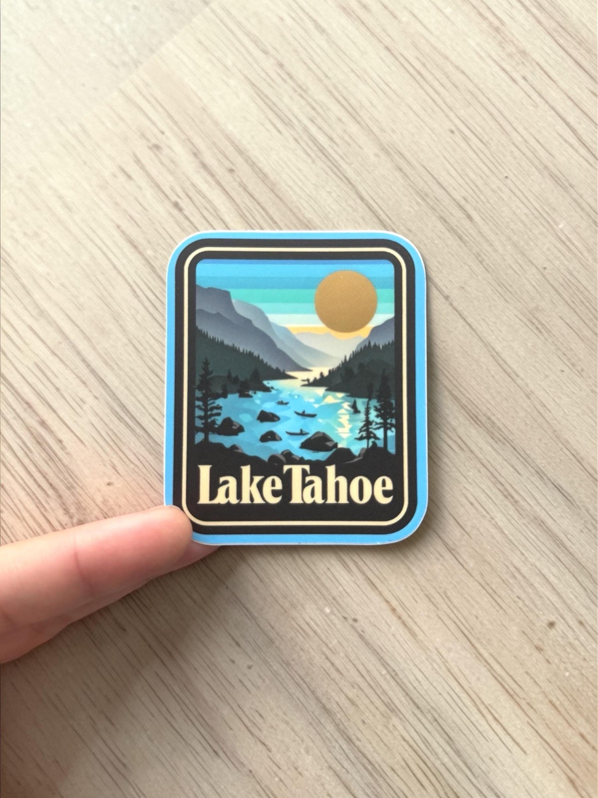 Lake Tahoe Vinyl Sticker – Travel Waterproof Souvenir Stickers Gift