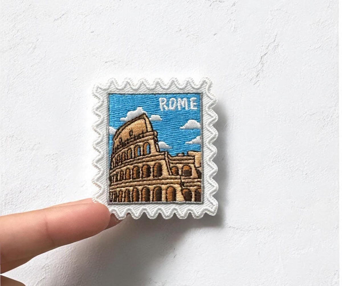 Rome Travel Patch – Colosseum Iron On Wanderlust Souvenir Applique Gift