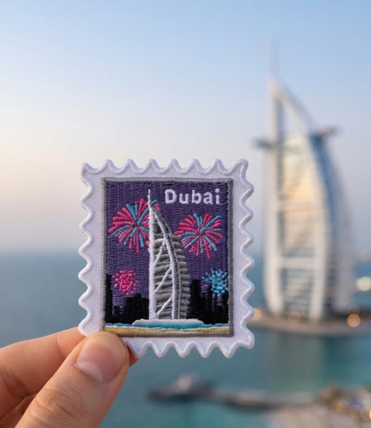 Dubai Travel Patch – 2 X 2 Iron On Souvenir Collection Patches For Travel Gift