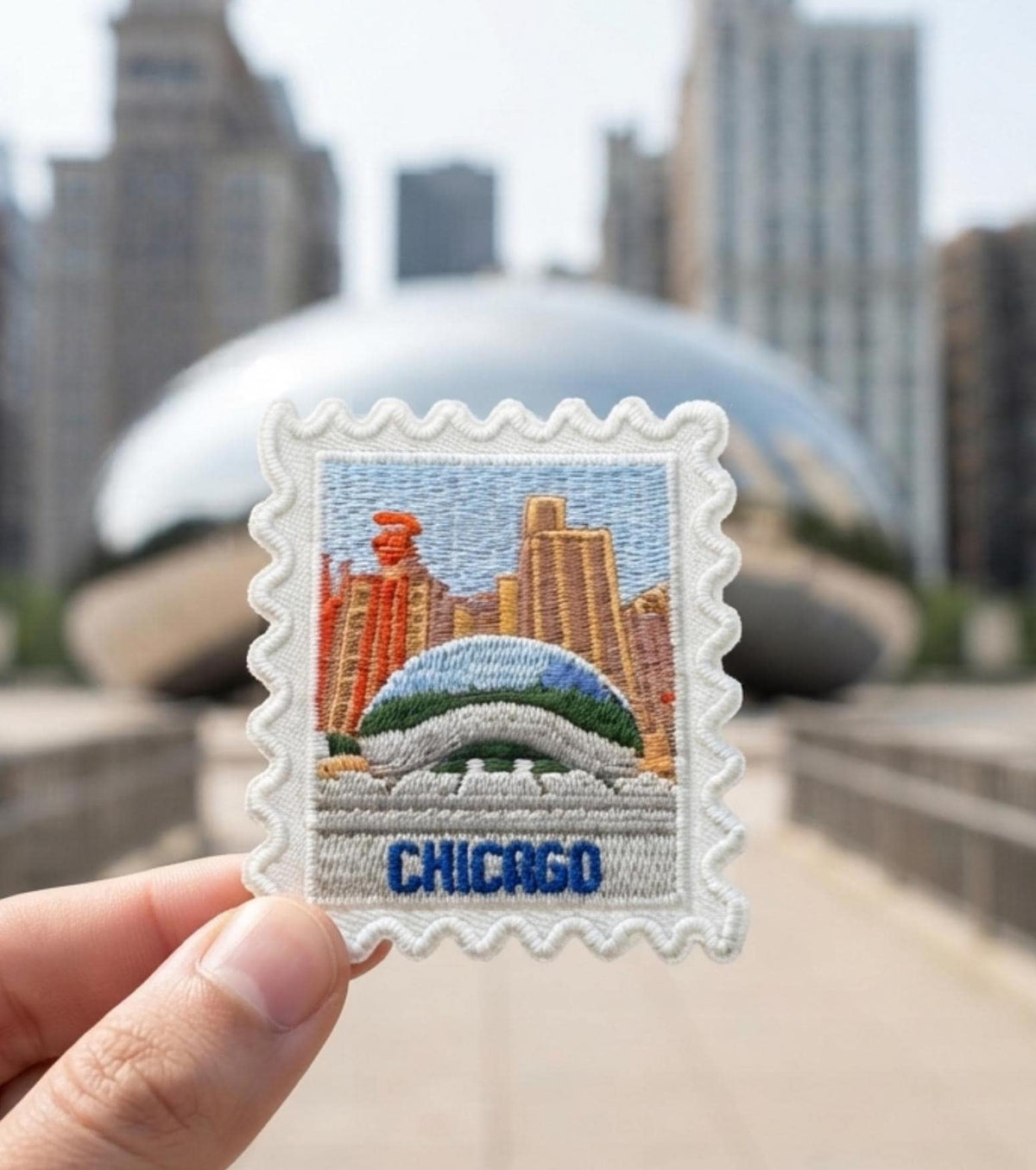 Chicago Iron On Patch – Windy City Travel Souvenir