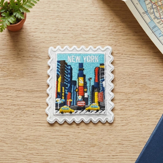 New York Travel Patch – Time Square Outdoor Iron On Souvenir Gift
