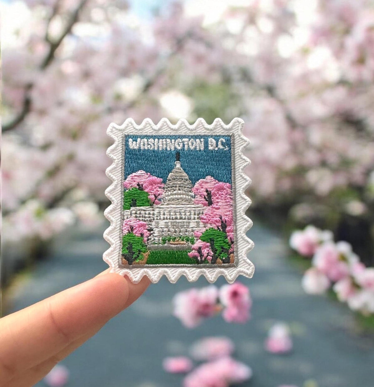 Travel Washington Dc Patch – 2 X 2 Iron On Souvenir Patch For Travel Accessories