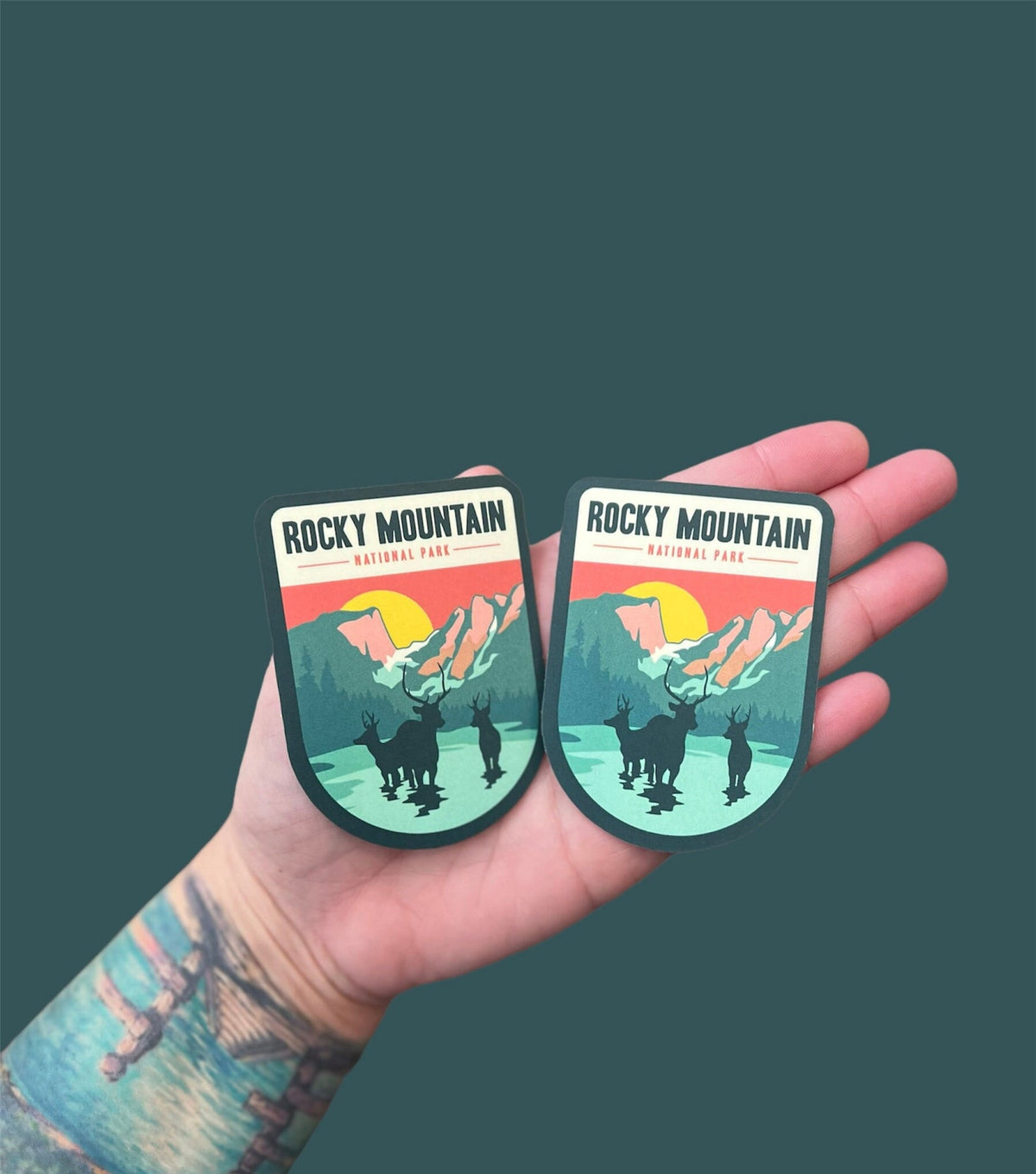 Rocky Mountain Vinyl Sticker – Funny National Park Waterproof Souvenir Travel Gift