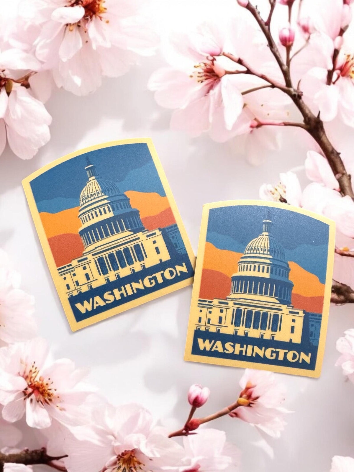 Washington DC Sticker – Travel Souvenir, Waterproof Vinyl Souvenir