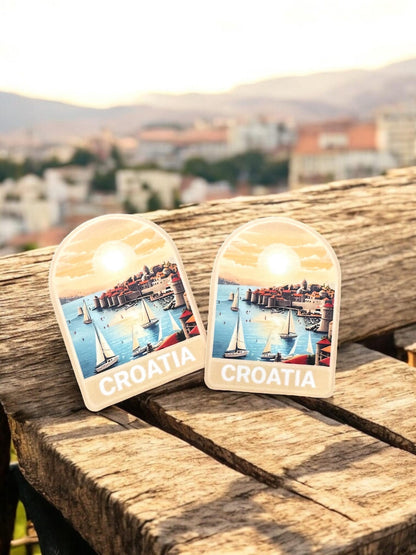 Travel Croatia Vinyl Sticker – Dubrovnik Waterproof Souvenir Gift