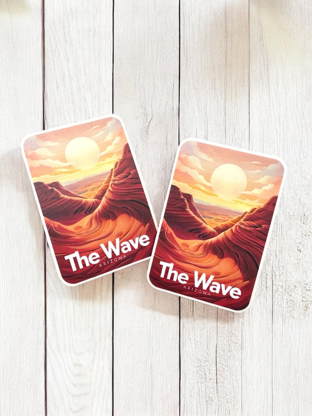The Wave Arizona Sticker – Waterproof Vinyl Travel Souvenir