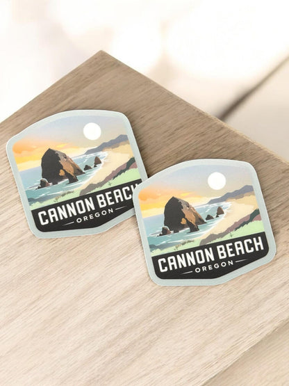 Cannon Beach Oregon Sticker – Waterproof Vinyl Travel Souvenir