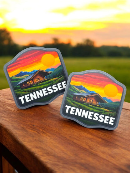 Tennessee Travel Sticker – Gatlinburg Waterproof Cabin Souvenir Vinyl Gift