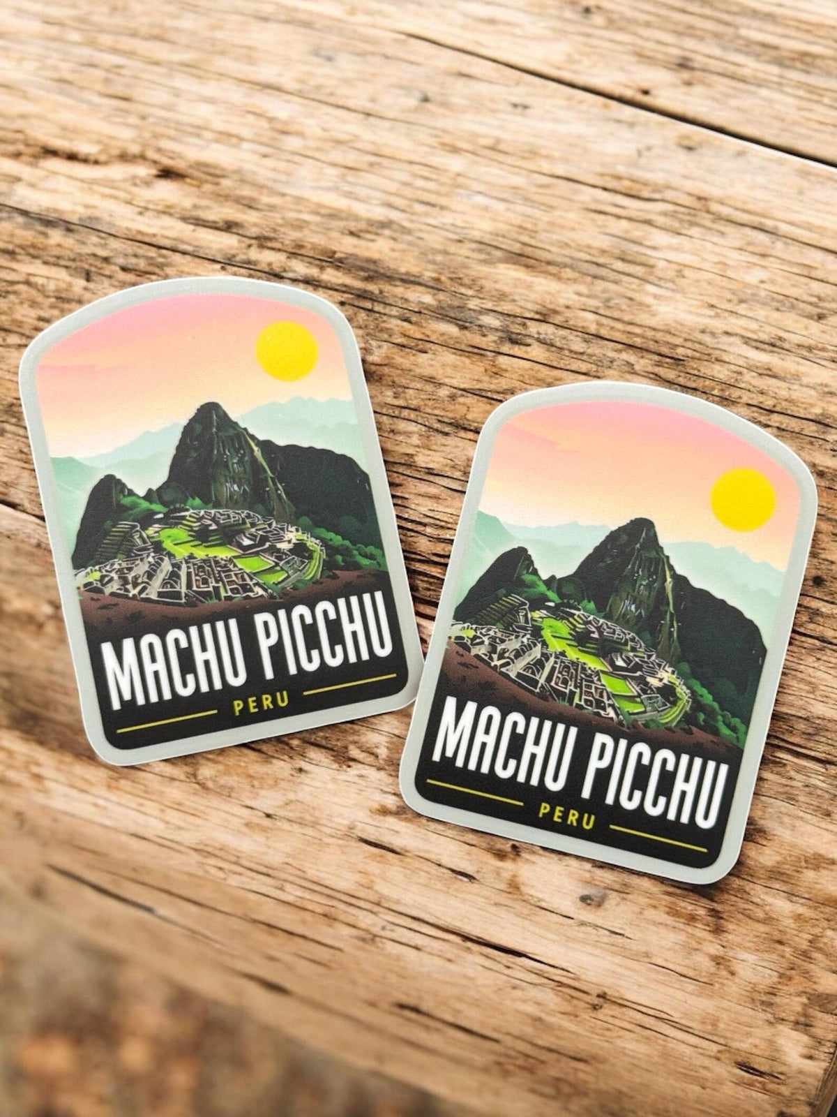 Peru Travel Waterproof Sticker – Machu Picchu Vinyl Outdoor Souvenir Gift