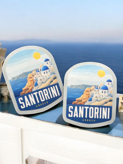 Santorini Greece Sticker – Waterproof Vinyl Travel Souvenir