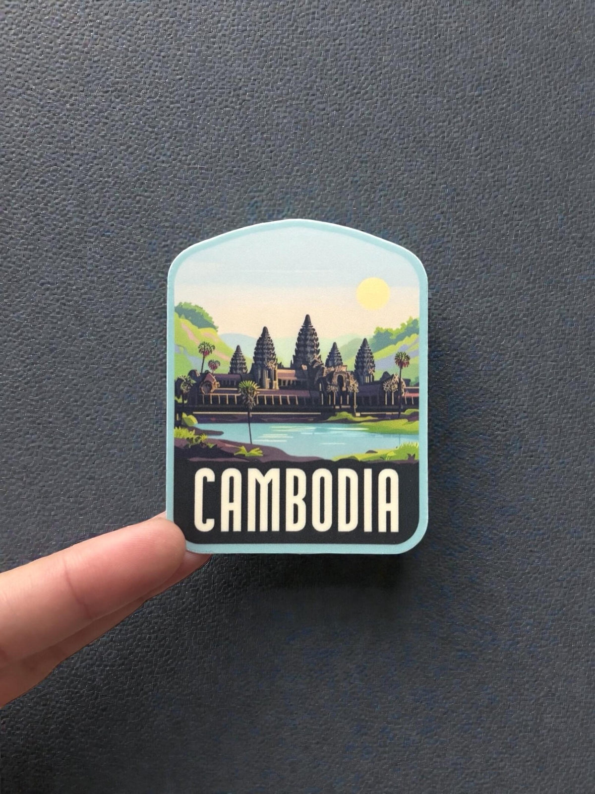 Cambodia Vinyl Travel Sticker – Asian Waterproof Souvenir Stickers Gift