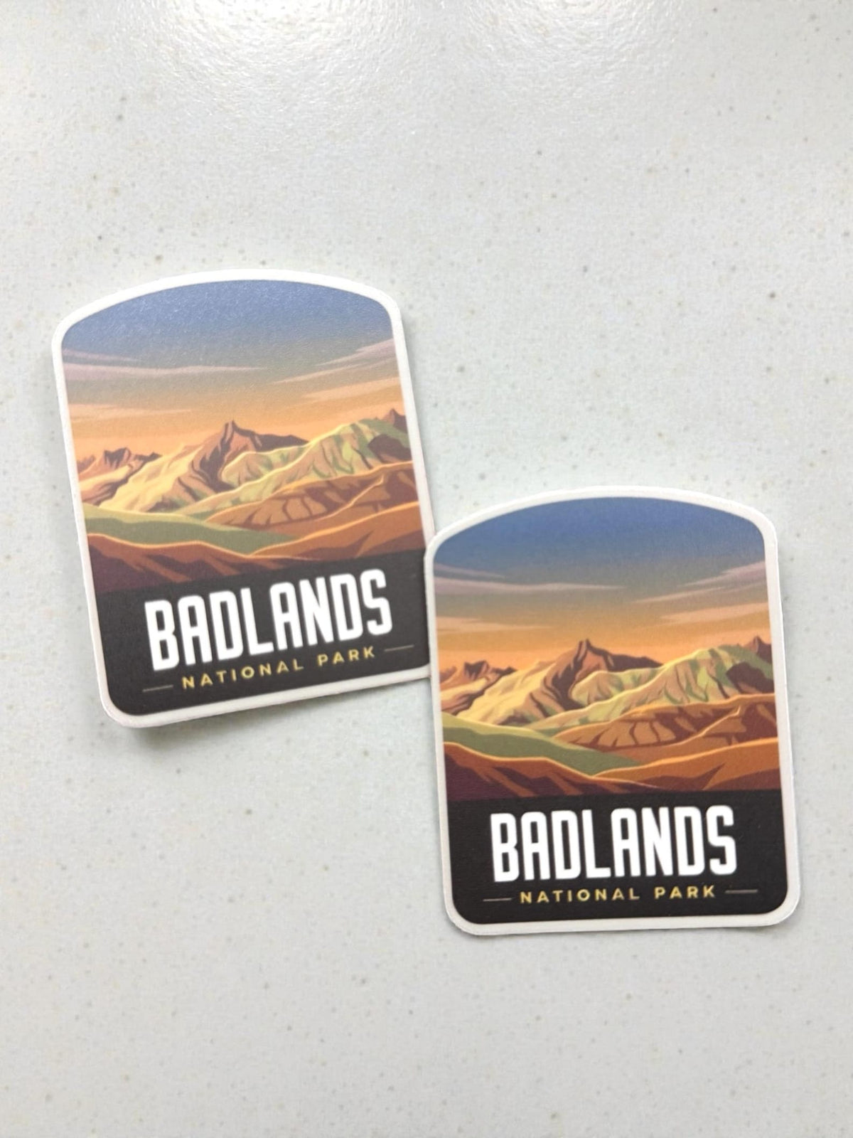 Badlands Travel Vinyl Sticker – National Park Waterproof Souvenir Gift
