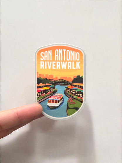 San Antonio Riverwalk Sticker – Texas Travel Souvenir, Waterproof Vinyl