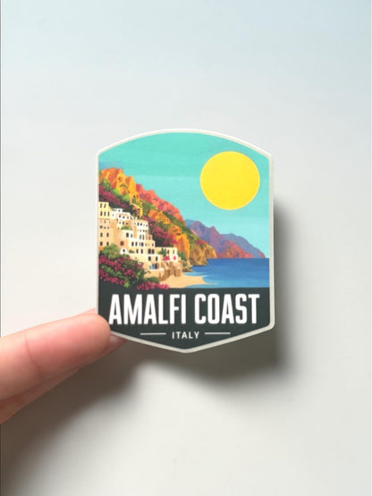 Amalfi Coast Travel Sticker – Waterproof Italy Souvenir Vinyl Gift