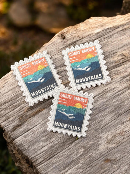 Great Smoky Mountains Travel Patch – National Park Outdoor Iron On Souvenir Gift