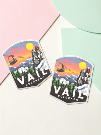 Vail Colorado Ski Lift Sticker – Waterproof Vinyl Travel Souvenir