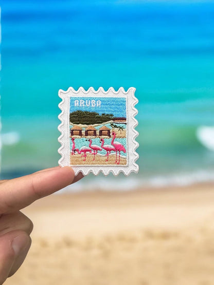 Aruba Travel Patch – Passport Stamps Outdoor Iron On Souvenir Gift
