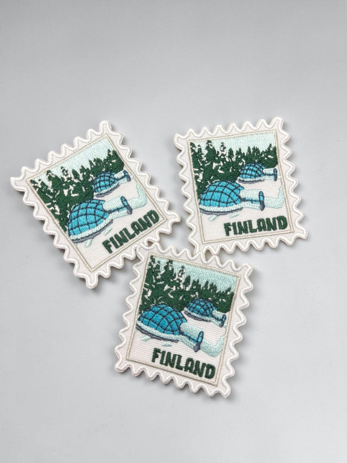 Finland Travel Patch – Igloo Iron On Souvenir 2 X 2 Applique Gift