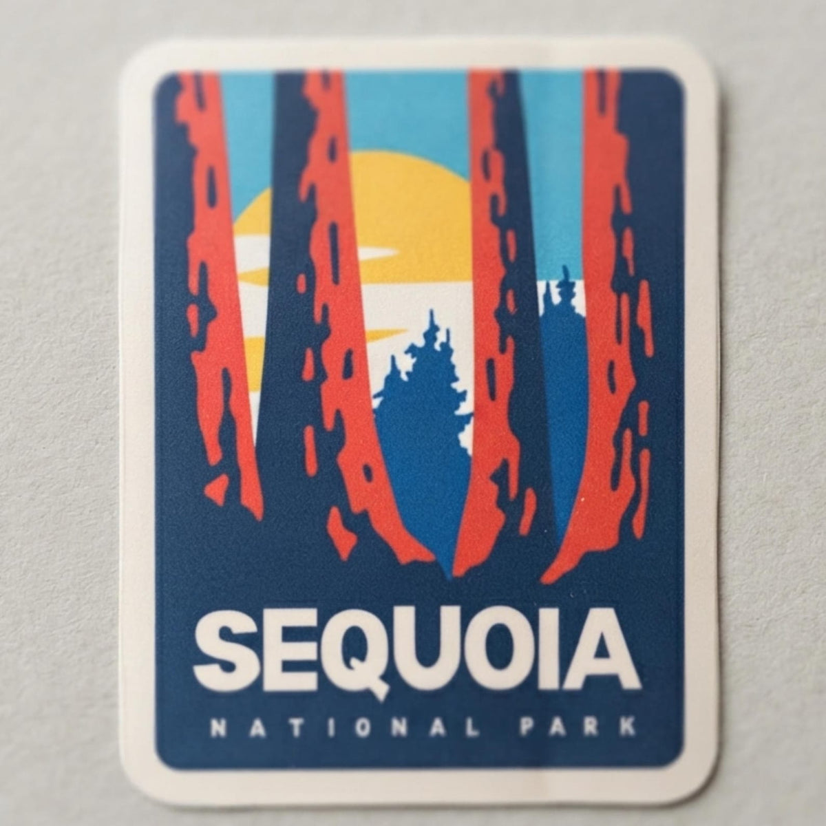 Sequoia National Park Vinyl Sticker – Waterproof Travel Souvenir