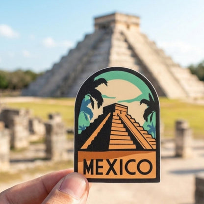 Mexico Travel Vinyl Sticker – Waterproof Souvenir Palm Tree Deco Stickers