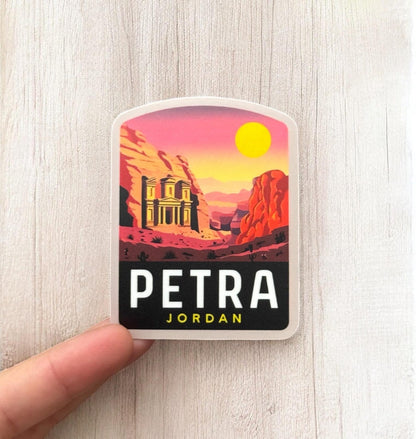 Petra Jordan Sticker – Travel Souvenir, Waterproof Vinyl Sticker