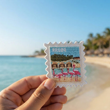 Aruba Travel Patch – Passport Stamps Outdoor Iron On Souvenir Gift