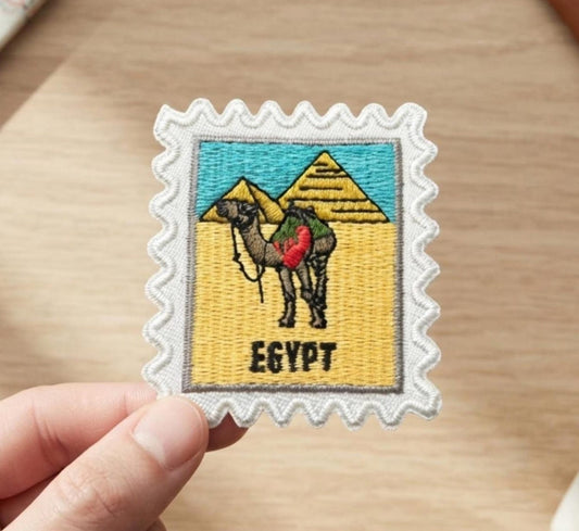 Travel Egypt Patch – Embroidered 2 X 2 Iron On Souvenir For Travel Accessories