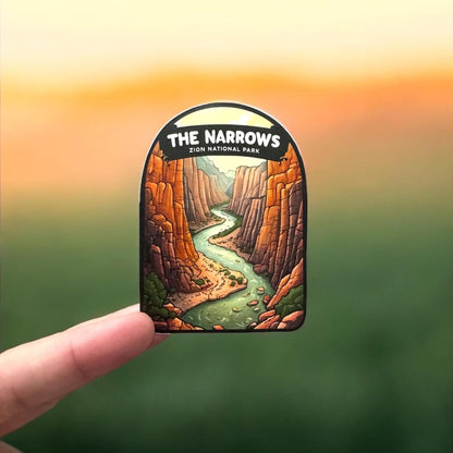 The Narrows Zion National Park Sticker – Waterproof Vinyl Travel Souvenir