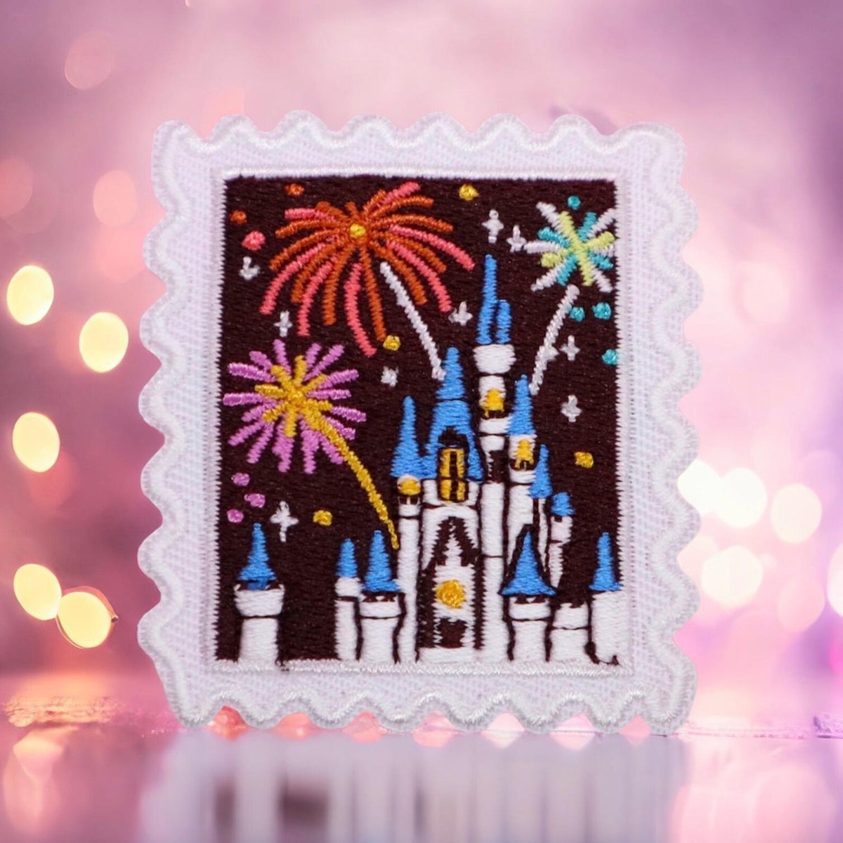 Disney Iron On Patch – 2 X 2 Disneyland Castle Pins Collector