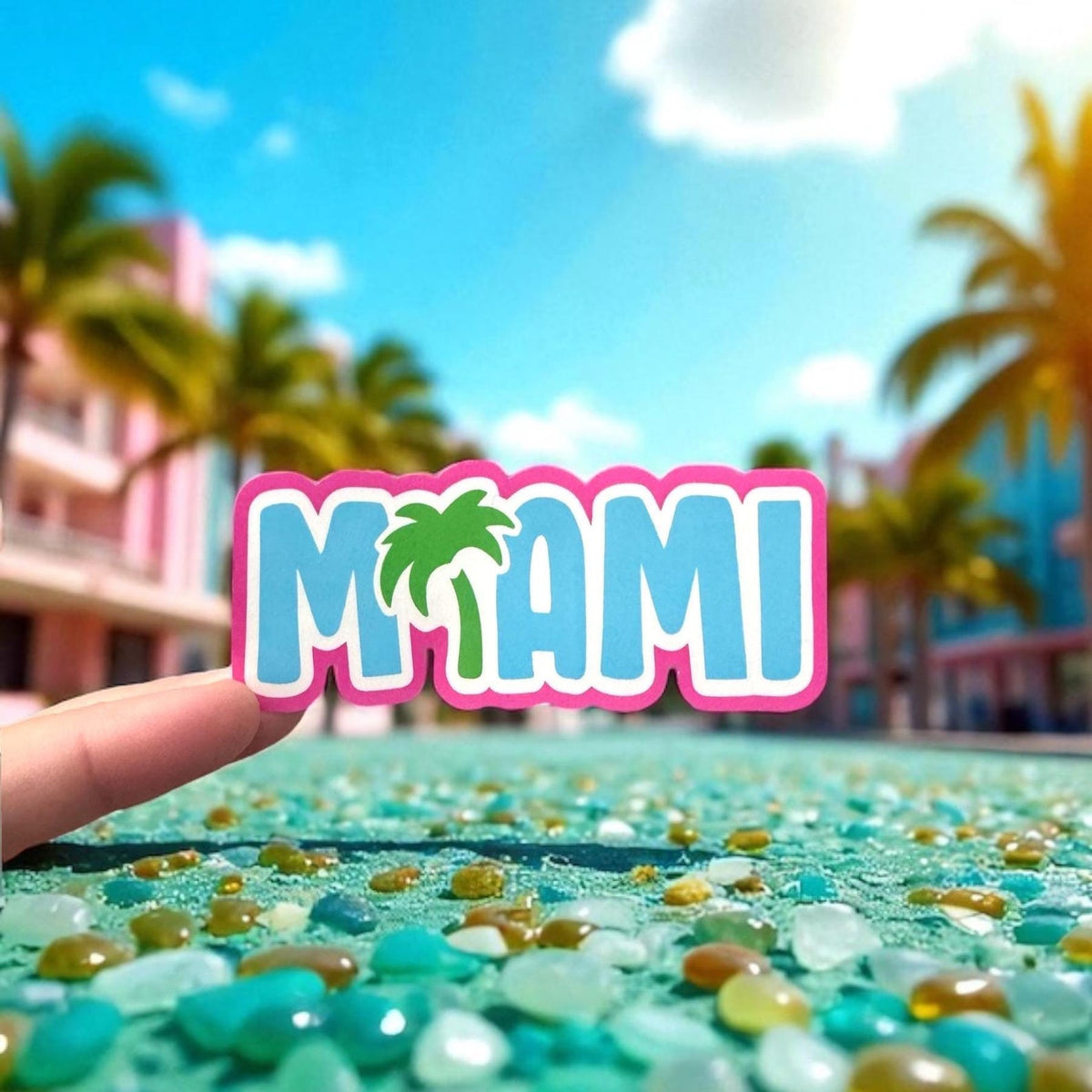 Travel Miami Beach Sticker – Florida Waterproof Souvenir Vinyl Stickers