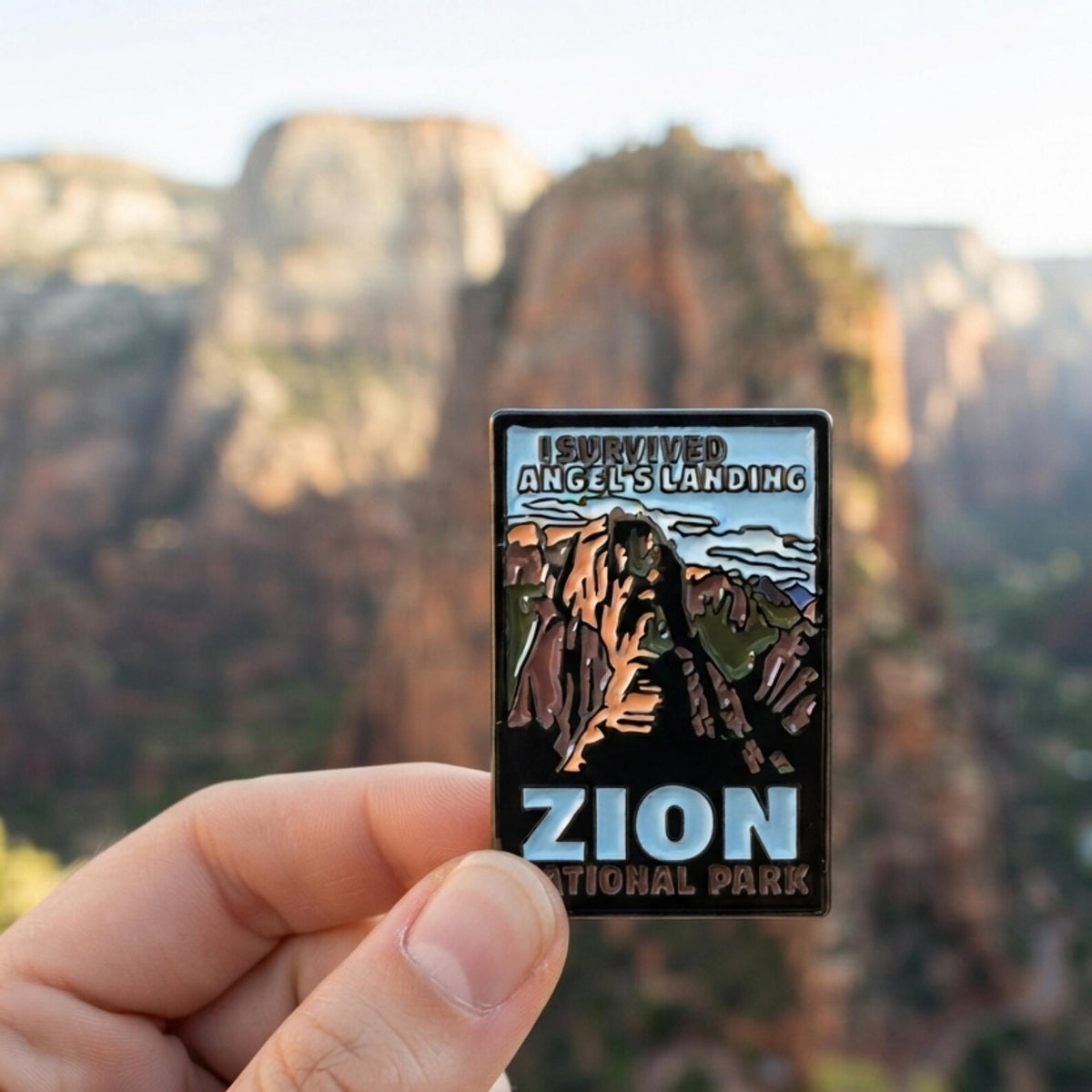 Zion National Park Pin – Angels Landing Hiking Souvenir
