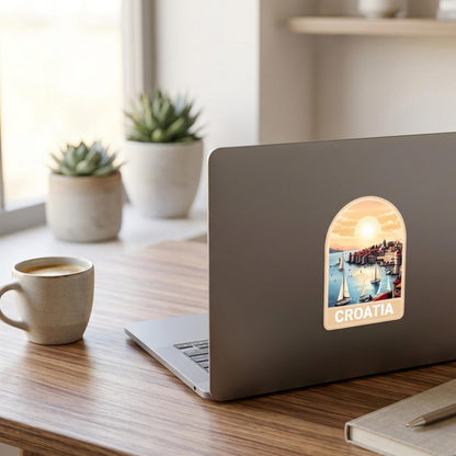 Travel Croatia Vinyl Sticker – Dubrovnik Waterproof Souvenir Gift