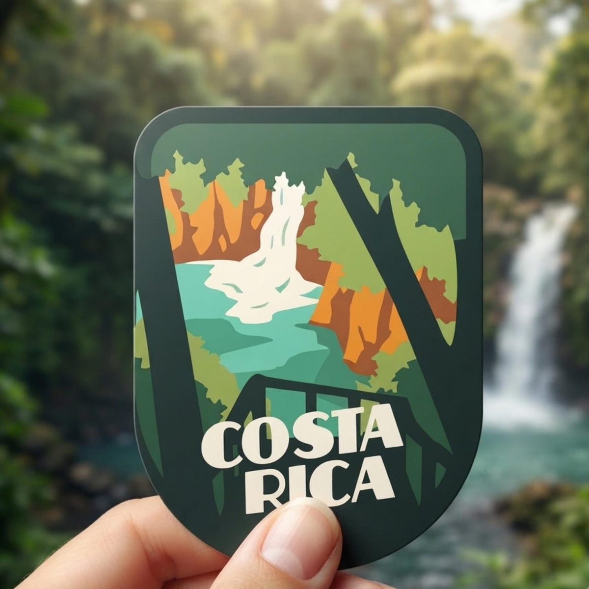 Costa Rica Travel Vinyl Sticker – Waterproof Souvenir Stickers Gift