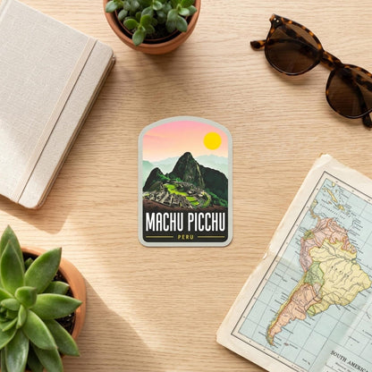 Peru Travel Waterproof Sticker – Machu Picchu Vinyl Outdoor Souvenir Gift