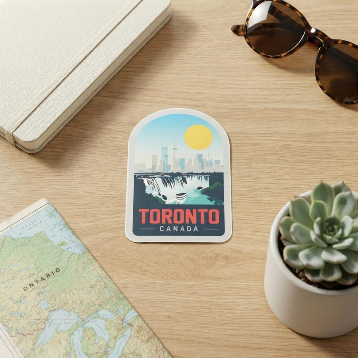 Toronto Canada Sticker – Funny Travel Waterproof Souvenir Vinyl Stickers