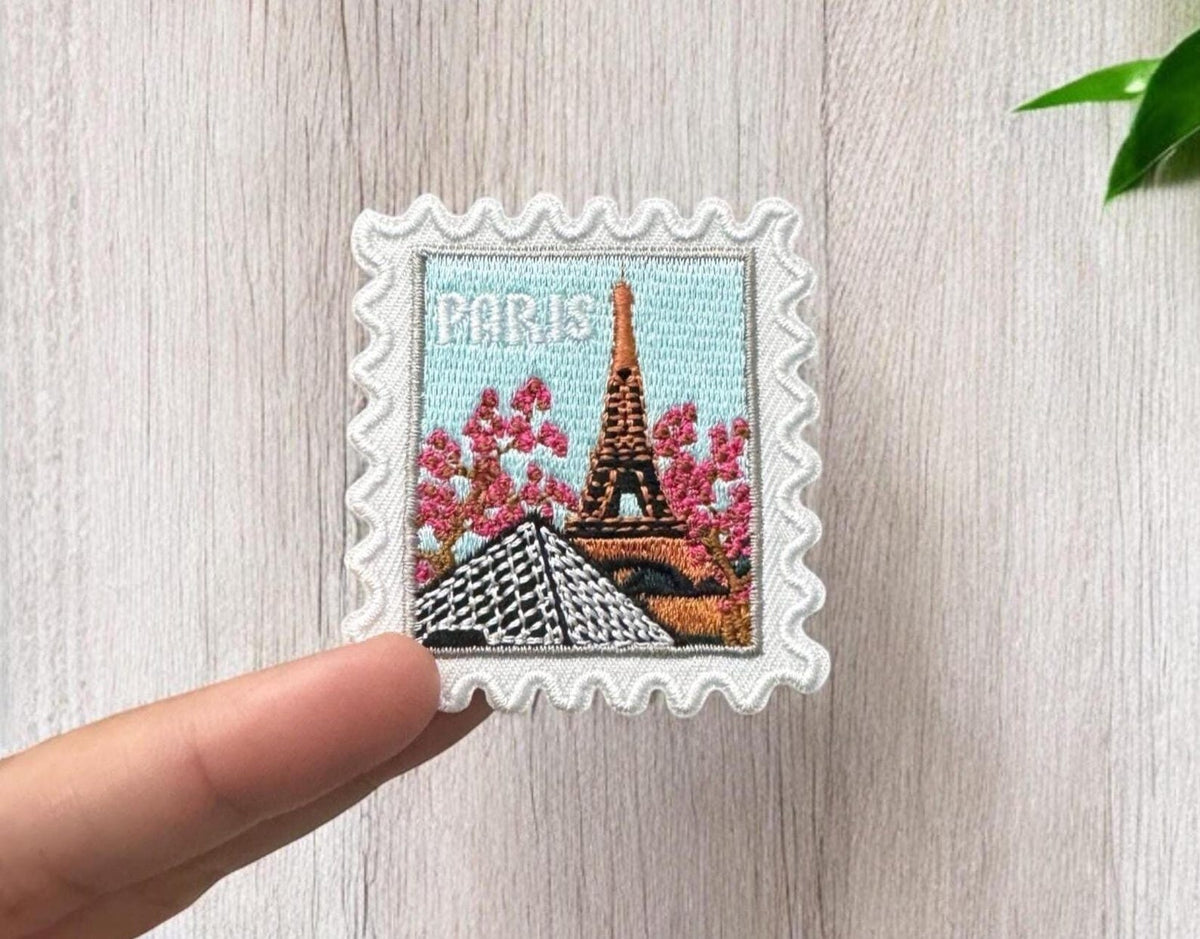 Paris Travel Patch – 2 X 2 Iron On Souvenir Eiffel Tower Louvre Pin Collector