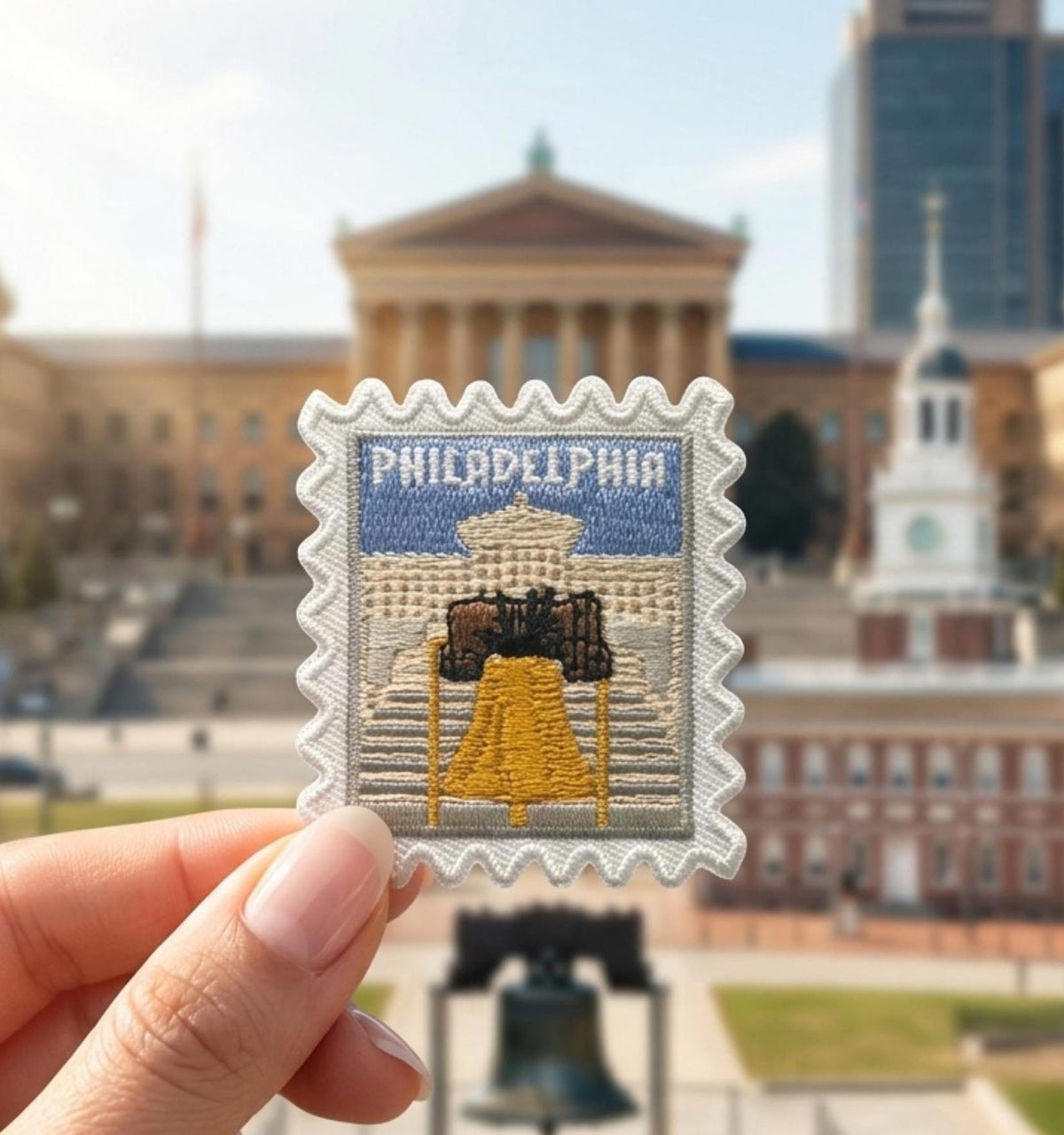 Travel Philadelphia Patch – Liberty Bell 2 X 2 Iron On Souvenir Travel Accessories