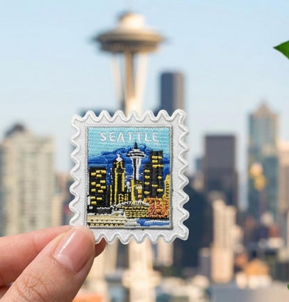 Seattle Travel Patch – Washington Iron On Souvenir Pin Collector