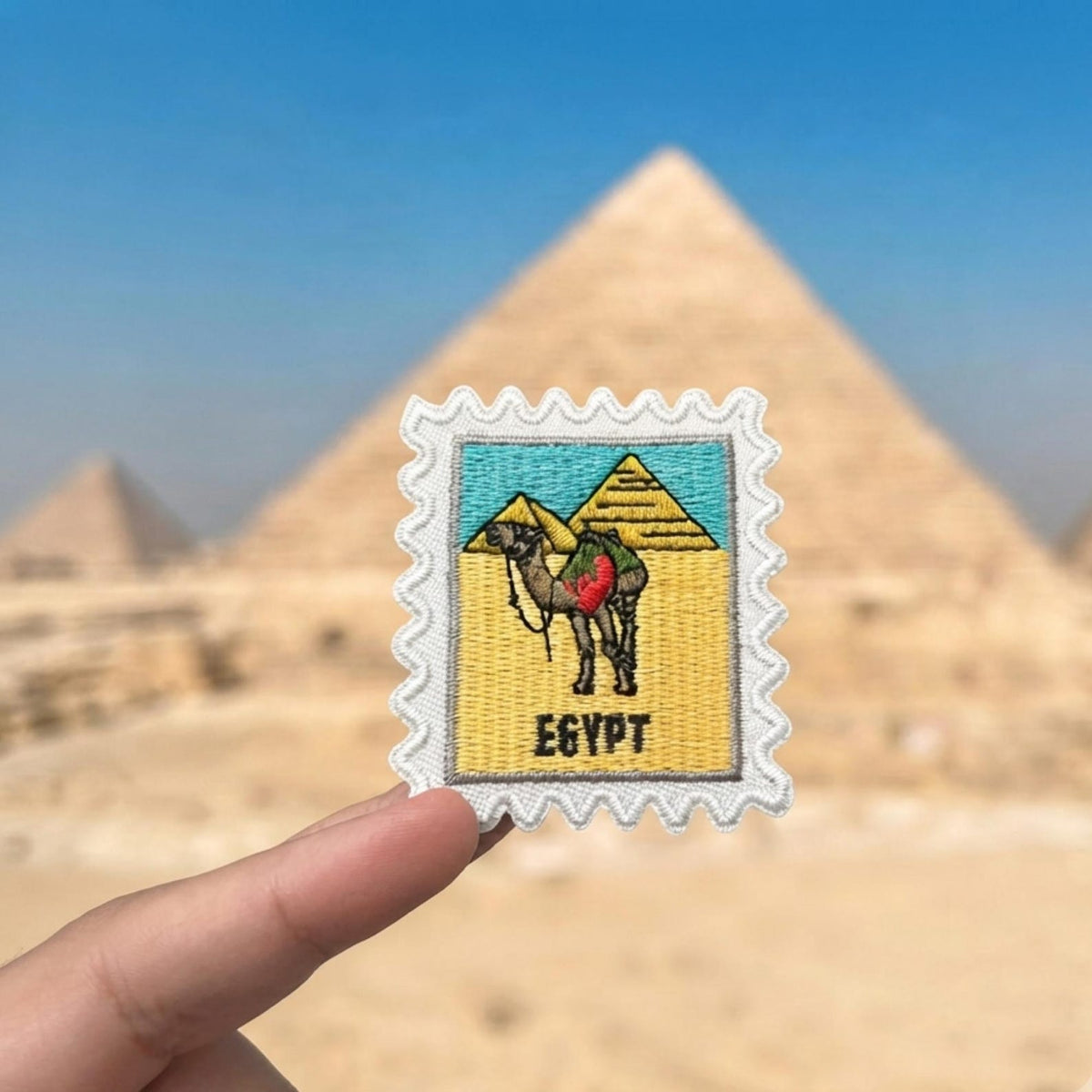 Travel Egypt Patch – Embroidered 2 X 2 Iron On Souvenir For Travel Accessories