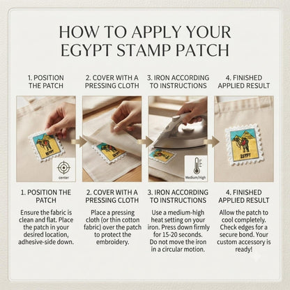 Travel Egypt Patch – Embroidered 2 X 2 Iron On Souvenir For Travel Accessories