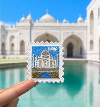India Travel Patch – Wanderlust Taj Mahal Iron On Souvenir Collector Gift