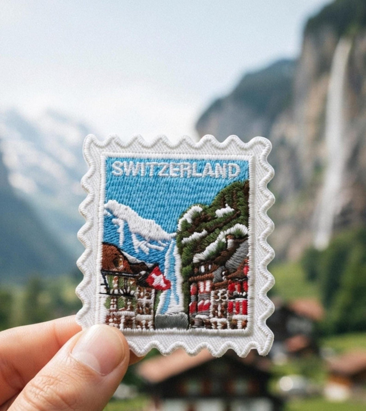 Travel Switzerland Patch – Mountain Hiking Iron On Souvenir Swiss Alps Pin Collector