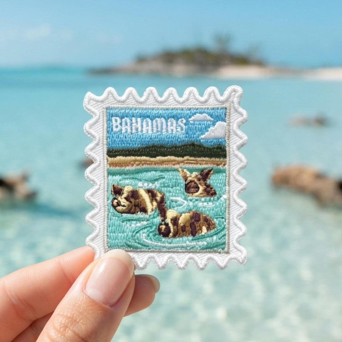 Bahamas Travel Patch – 2 X 2 Iron On Souvenir Pin Collector