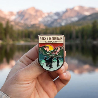 Rocky Mountain National Park Enamel Pin – Travel Souvenir Collection