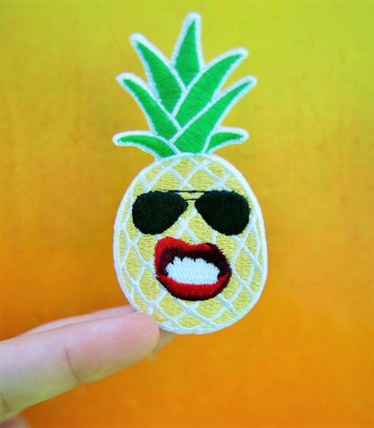 Pineapple Patch- Travel Patch- Iron On Patch-Shades-Fineapple-Patch-Pineapple Love- Sunglasses- Shades- Fruit- Cool Guy